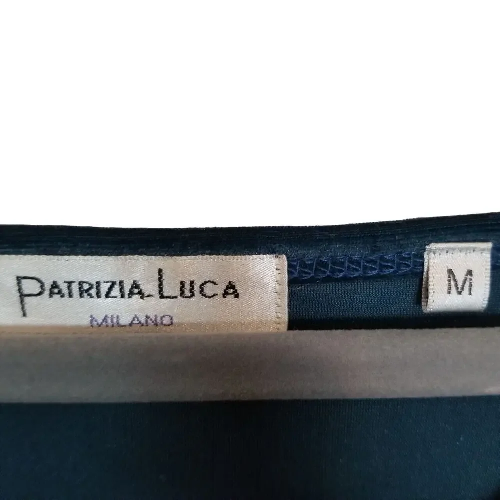Patrizia Luca Womens Velvet Top M Whimsigoth Fairy Grunge Witchy Vamp Teal Blue